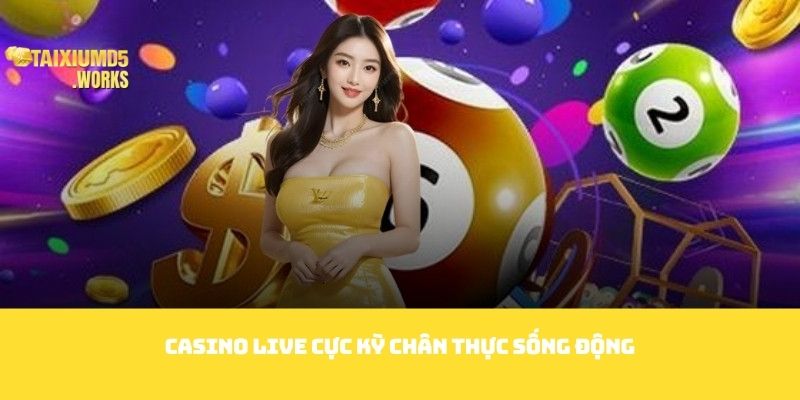 Casino live cực kỳ chân thực sống động