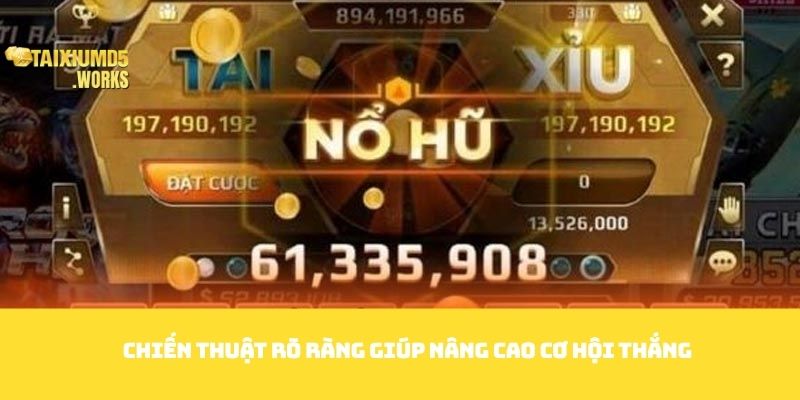 Chiến thuật rõ ràng giúp nâng cao cơ hội thắng