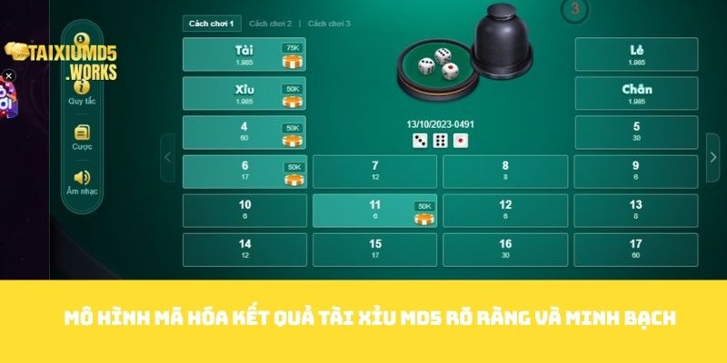 Mô hình mã hóa kết quả Tài xỉu Md5 rõ ràng và minh bạch