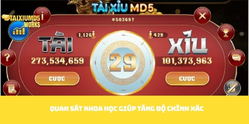 Quan sát khoa học giúp tăng độ chính xác