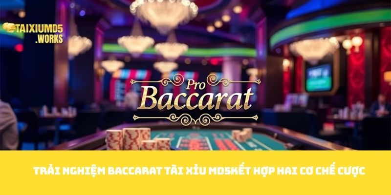 Trải nghiệm Baccarat Tài xỉu MD5 kết hợp hai cơ chế cược